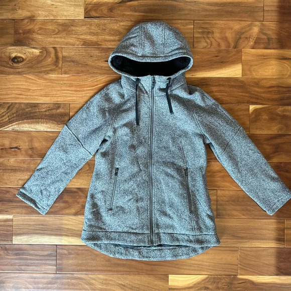 1 Madison Expedition Ladies' Knit Sherpa Lined Hooded Jacket size Large - Picture 3 of 5